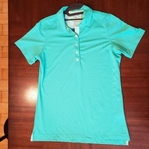 Green Peter Millar golf shirt